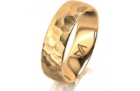 Ring 18 Karat Gelbgold 6.0 mm diamantmatt
