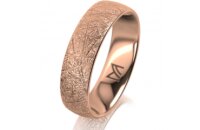 Ring 14 Karat Rotgold 5.5 mm kristallmatt