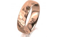 Ring 14 Karat Rotgold 5.5 mm diamantmatt