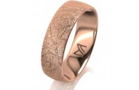 Ring 14 Karat Rotgold 6.0 mm kristallmatt