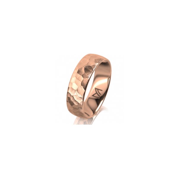 Ring 14 Karat Rotgold 6.0 mm diamantmatt