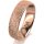 Ring 18 Karat Rotgold 5.5 mm kristallmatt