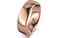 Ring 18 Karat Rotgold 6.0 mm poliert