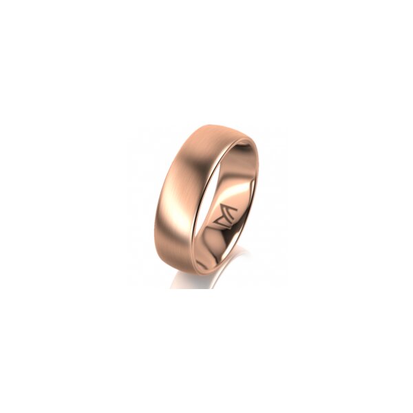 Ring 18 Karat Rotgold 6.0 mm l&auml;ngsmatt