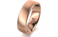 Ring 18 Karat Rotgold 6.0 mm sandmatt