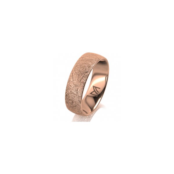 Ring 18 Karat Rotgold 6.0 mm kristallmatt