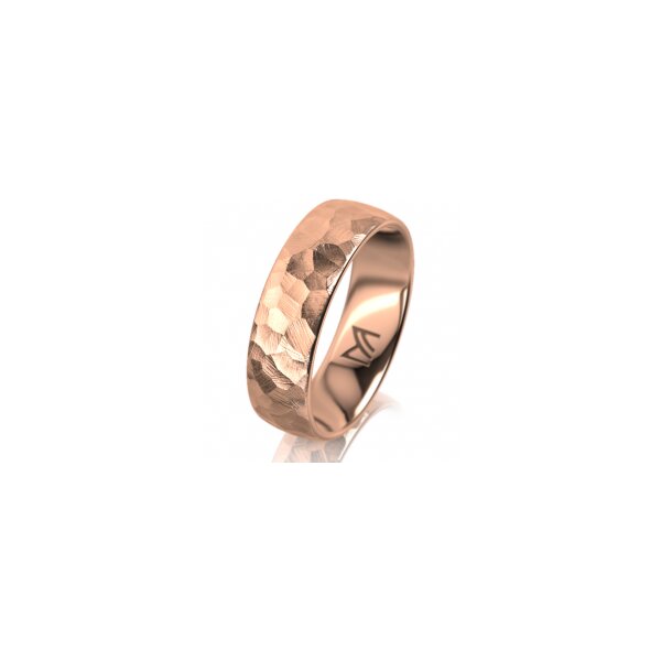 Ring 18 Karat Rotgold 6.0 mm diamantmatt