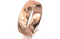 Ring 18 Karat Rotgold 6.0 mm diamantmatt