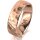 Ring 18 Karat Rotgold 6.0 mm diamantmatt