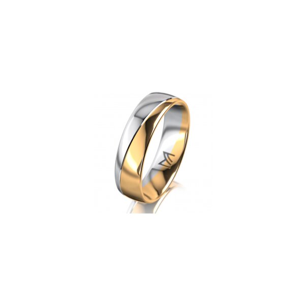 Ring 14 Karat Gelb-/Weissgold 5.5 mm poliert