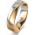 Klassik 1 Gold 750 Gelb Weiss 5.5 mm L&auml;ngsmatt