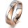 Ring 14 Karat Rot-/Weissgold 5.5 mm l&auml;ngsmatt