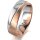 Ring 14 Karat Rot-/Weissgold 6.0 mm sandmatt
