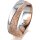 Ring 14 Karat Rot-/Weissgold 6.0 mm kristallmatt