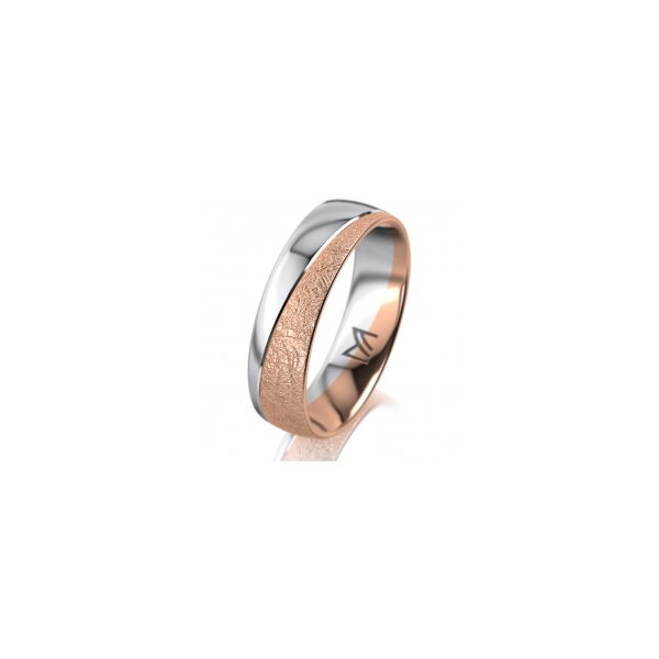 Ring 18 Karat Rot-/Weissgold 5.5 mm kreismatt