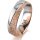 Ring 18 Karat Rot-/Weissgold 5.5 mm kristallmatt