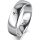 Ring 14 Karat Weissgold 5.5 mm poliert 1 Brillant G vs 0,025ct