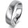 Ring 14 Karat Weissgold 5.5 mm l&auml;ngsmatt 1 Brillant G vs 0,025ct