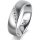 Ring 14 Karat Weissgold 5.5 mm l&auml;ngsmatt 5 Brillanten G vs Gesamt 0,045ct