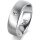 Ring 18 Karat Weissgold 6.0 mm sandmatt 1 Brillant G vs 0,025ct