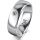Ring 18 Karat Weissgold 6.0 mm poliert 1 Brillant G vs 0,050ct