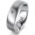 Ring 18 Karat Weissgold 6.0 mm l&auml;ngsmatt 1 Brillant G vs 0,050ct
