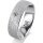 Ring 18 Karat Weissgold 6.0 mm kreismatt 1 Brillant G vs 0,050ct
