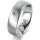 Ring 18 Karat Weissgold 6.0 mm sandmatt 1 Brillant G vs 0,050ct