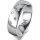 Ring 18 Karat Weissgold 6.0 mm poliert 5 Brillanten G vs Gesamt 0,080ct