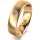 Ring 14 Karat Gelbgold 5.5 mm l&auml;ngsmatt 1 Brillant G vs 0,050ct