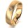 Ring 14 Karat Gelbgold 5.5 mm sandmatt 1 Brillant G vs 0,050ct