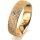 Ring 14 Karat Gelbgold 5.5 mm kristallmatt 1 Brillant G vs 0,050ct