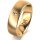 Ring 14 Karat Gelbgold 6.0 mm l&auml;ngsmatt 1 Brillant G vs 0,025ct