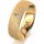 Ring 18 Karat Gelbgold 6.0 mm kreismatt 1 Brillant G vs 0,025ct