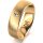 Ring 18 Karat Gelbgold 6.0 mm sandmatt 1 Brillant G vs 0,025ct