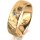 Ring 18 Karat Gelbgold 6.0 mm diamantmatt 1 Brillant G vs 0,050ct