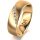 Ring 18 Karat Gelbgold 6.0 mm l&auml;ngsmatt 5 Brillanten G vs Gesamt 0,065ct