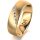 Ring 18 Karat Gelbgold 6.0 mm sandmatt 5 Brillanten G vs Gesamt 0,065ct