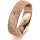 Ring 18 Karat Rotgold 5.5 mm kristallmatt 1 Brillant G vs 0,050ct