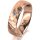 Ring 18 Karat Rotgold 5.5 mm diamantmatt 1 Brillant G vs 0,050ct