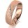 Ring 14 Karat Rotgold 5.5 mm kreismatt 5 Brillanten G vs Gesamt 0,045ct
