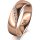 Ring 18 Karat Rotgold 5.5 mm poliert 5 Brillanten G vs Gesamt 0,045ct