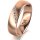 Ring 18 Karat Rotgold 5.5 mm l&auml;ngsmatt 5 Brillanten G vs Gesamt 0,045ct
