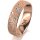 Ring 18 Karat Rotgold 5.5 mm kristallmatt 5 Brillanten G vs Gesamt 0,065ct