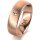 Ring 14 Karat Rotgold 6.0 mm sandmatt 1 Brillant G vs 0,025ct