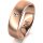 Ring 18 Karat Rotgold 6.0 mm l&auml;ngsmatt 1 Brillant G vs 0,025ct
