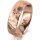 Ring 18 Karat Rotgold 6.0 mm diamantmatt 1 Brillant G vs 0,025ct
