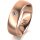 Ring 14 Karat Rotgold 6.0 mm l&auml;ngsmatt 1 Brillant G vs 0,050ct