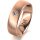 Ring 14 Karat Rotgold 6.0 mm sandmatt 1 Brillant G vs 0,050ct