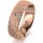 Ring 14 Karat Rotgold 6.0 mm kristallmatt 1 Brillant G vs 0,050ct